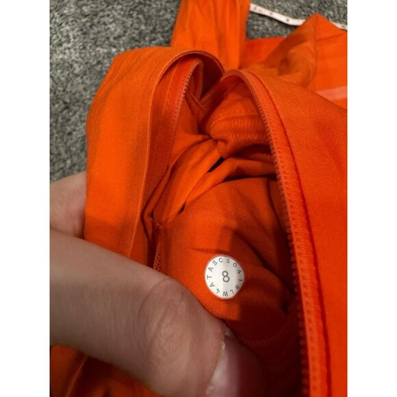 Lululemon The Rain Is Calling Jacket II Atomic Orange Size 8 - Picture 4 of 6